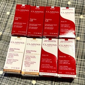 CLARINS
Total Eye Lift Firming 
Eye Cream & Extra Firming Energy Glow Complex
